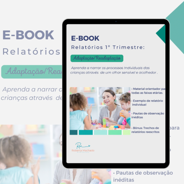 Capa de E-book- Relatórios do 1º Trimestre - Processos de acolhimento/ adaptação/ readaptação
