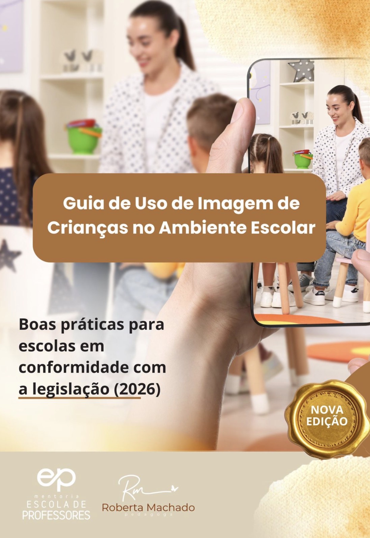 Capa de Guia para o Uso de Imagens das Crianças no Ambiente Escolar